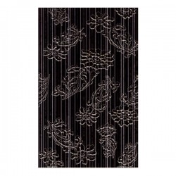 Декорни плочки в черен цвят на флорални елементи 25x40/ Vivel Decorado 
