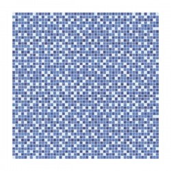 Сини подови плочки 33x33 - Azul Mosaico (с ефект на мозайка)