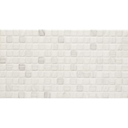 Мозаечни плочки Mosaico, цвят бял, 25x50