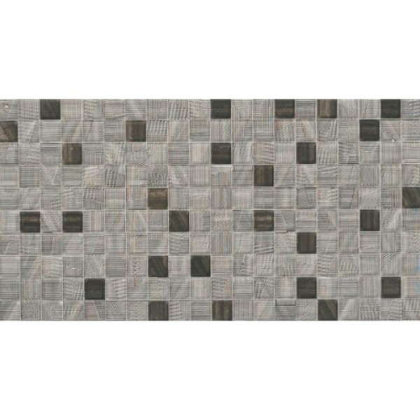 Мозаечни плочки Mosaico, цвят черно, 25x50